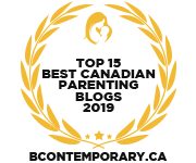 Banners for Top 15 Best Canadian Parenting Blogs 2019