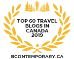 Banners for Top 60 Travel Blogs in Canada 2019