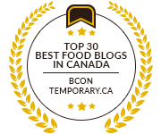 Banners for Top30 Best Food Blogs in Canada