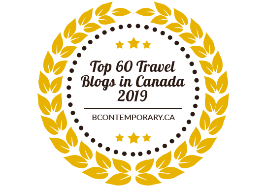 Banners for Top 60 Travel Blogs in Canada 2019