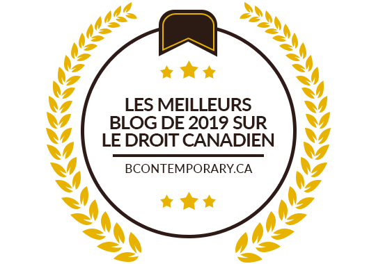 Bannières pour Les meilleurs blog de 2019 sur le droit Canadien